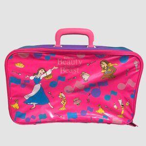 90s Vintage Beauty and the Beast Small Suitcase